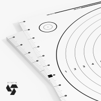 D3201W_2_VEKTR_11inch_bullseye_paper_shooting_target